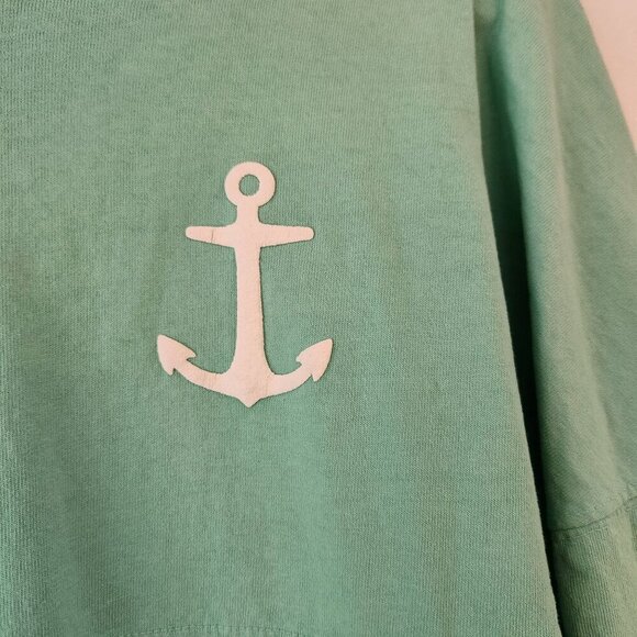 Spirit Jersey Long Sleeve T-Shirt Tee Mint Green Alpha Sigma Tau Epsilon Nu XS - Picture 4 of 9